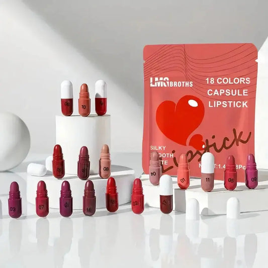 E-Store Mini 18 Matte Capsule Lipstick Set Meta E-Store