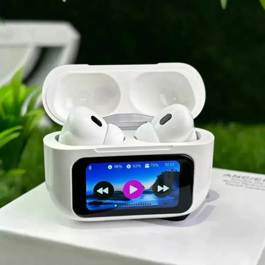 AIRPODS A9 PRO with DISPLAY SCREEN Meta E-Store