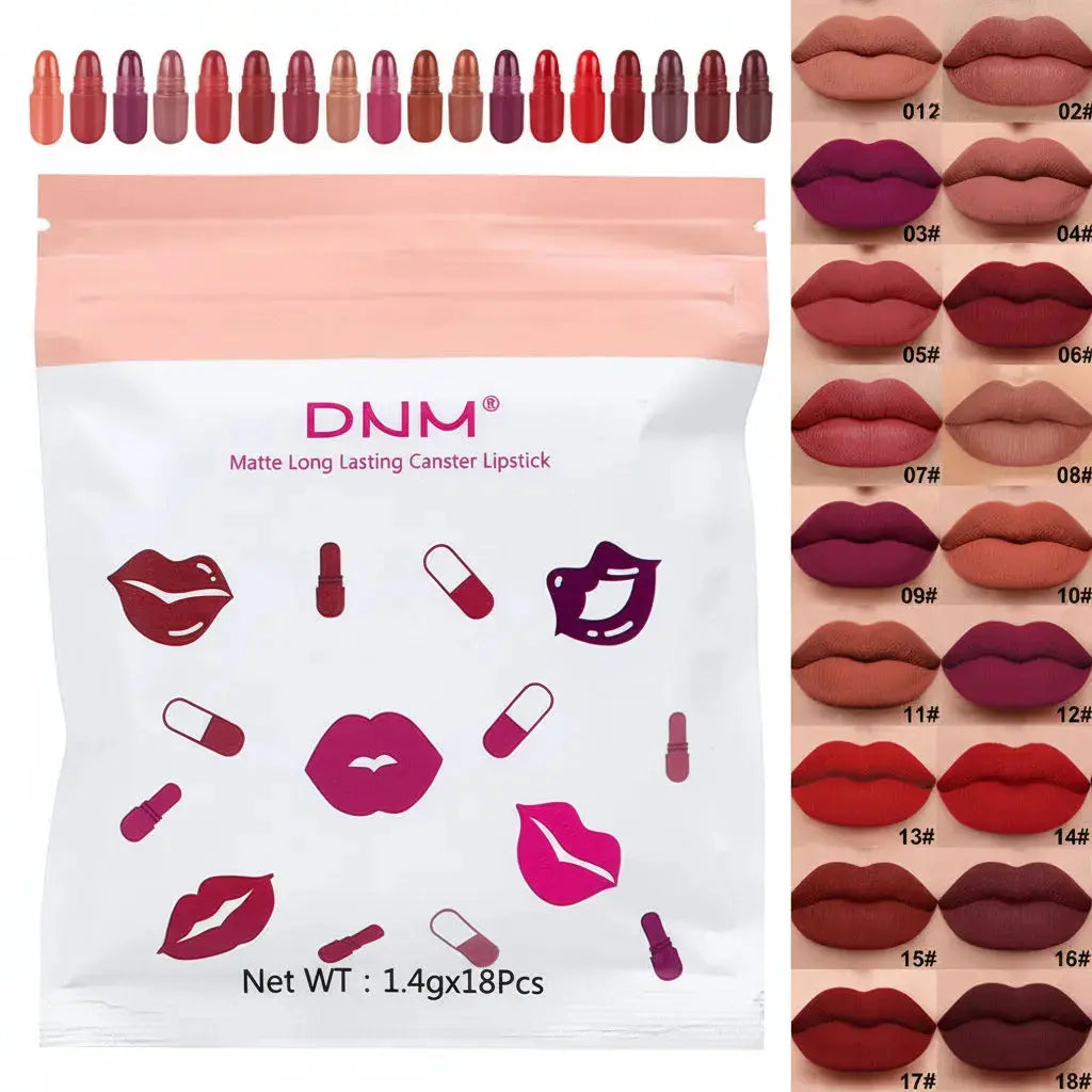 E-Store Mini 18 Matte Capsule Lipstick Set Meta E-Store